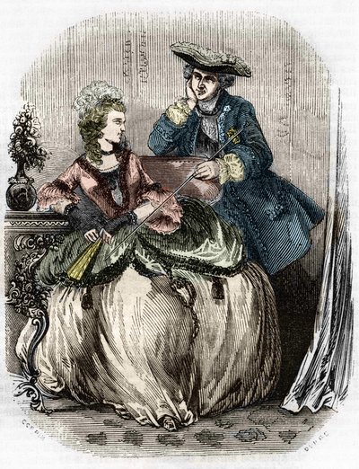 Luis XV y Madame de Pompadour, Jeanne Antoinette Poisson (Marquesa de Pompadour) - en Histoire de France por L.-P. Anquetil de Unknown artist