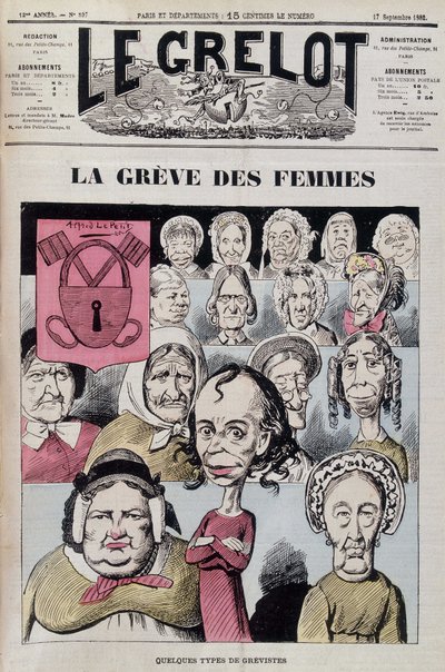 Louise Michel liderando una huelga de mujeres de Unknown artist