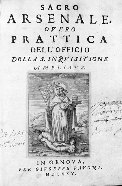Manual del Inquisidor: Práctica de la Inquisición, Génova de Unknown artist