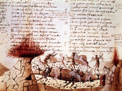 Manuscrito de la "Divina Comedia" de Dante Alighieri: Infierno de Unknown artist