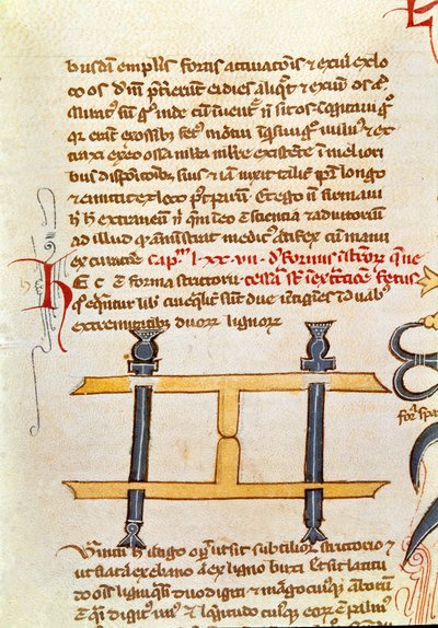 Página manuscrita “Cirugía” (MS. LAT.VII XXXII-3023) por Guillaume de Salicet (Guglielmo da Saliceto) (1207-1270) monje y doctor. Siglo XIV Biblioteca Marciana Venecia de Unknown artist