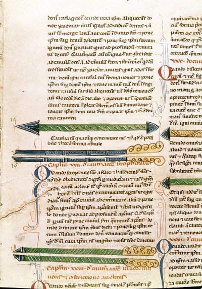 Página manuscrita “Cirugía” (MS. LAT.VII XXXII-3023) por Guillaume de Salicet (Guglielmo da Saliceto) (1207-1270) monje y doctor. Siglo XIV Biblioteca Marciana Venecia de Unknown artist