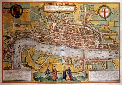 Mapa de Londres en el siglo XVI. de Unknown artist