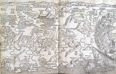 Mapa de Palestina - en "Las Santas Peregrinaciones" de Bernard de Breydenbach de Unknown artist