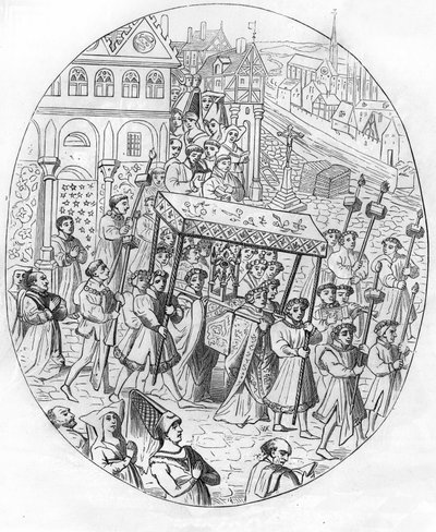 Marcha de una corporación de joyeros en el siglo XV de Unknown artist