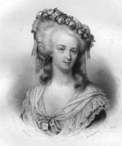 Marie Therese de Savoie Carignan (1749-1792), Princesa de Lamballe de Unknown artist