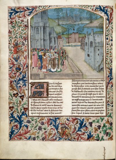Matrimonio de Eduardo II con Isabel de Francia de Unknown artist
