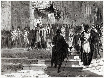 Matrimonio de Luis el Joven (1120 - 1180) con Alienor de Aquitania. de Unknown artist