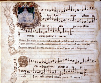 Misa en cuarteto de bajos por Enricus Isaac de Unknown artist