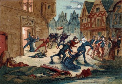 Masacre de San Bartolomé, 24 de agosto de 1572. de Unknown artist