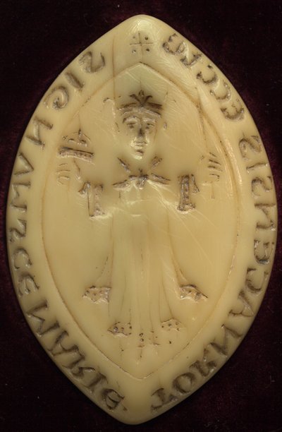 Matriz del sello del capítulo de Tournai. Usado desde el siglo XII. Con la imagen del rey merovingio Chilperico de Unknown artist