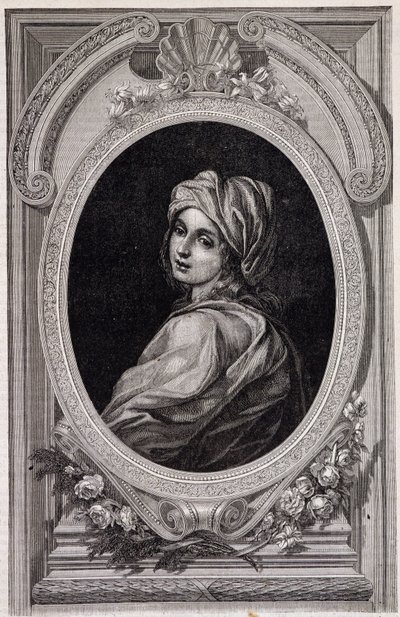 Retrato en medallón de Papisa Juana - en Histoire des papes por Maurice Lachatre de Unknown artist