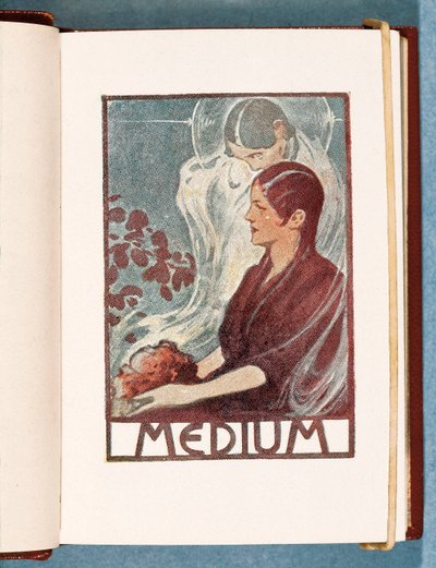 "Medium": ilustración de la colección de noticias de Pío Baroja Nessi (1872-1956), escritor español miembro de la generación del 98. Grabado para la edición de 1919. Biblioteca de Catalunya (Biblioteca Nacional de Cataluña), Barcelona. de Unknown artist