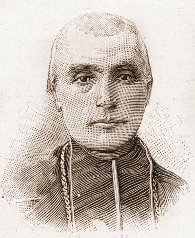 Miembros de la Academia Francesa en 1895: retrato del Cardenal Adolphe Perraud (1828-1906), obispo e historiador francés de Unknown artist