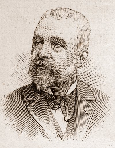 Miembros de la Academia Francesa en 1895: retrato de Ernest Lavisse (1842-1922), historiador francés de Unknown artist