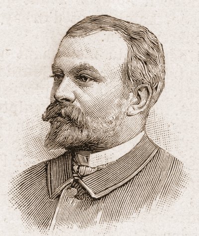 Miembros de la Academia Francesa en 1895: retrato de Jules Lemaitre (1853-1914), dramaturgo, crítico dramático, ensayista, historiador literario y narrador francés. de Unknown artist