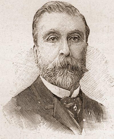 Miembros de la Academia Francesa en 1895: retrato de Ludovic Halevy (1834-1908), dramaturgo, libretista y novelista francés. de Unknown artist