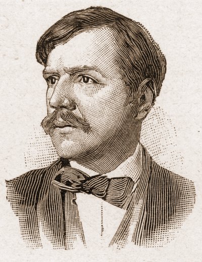 Miembros de la Academia Francesa en 1895: retrato de Paul Bourget (1852-1935), escritor francés. de Unknown artist