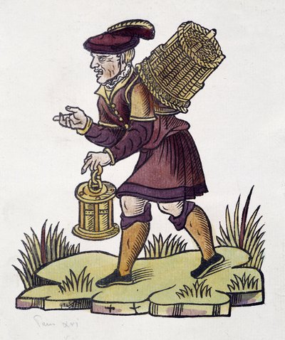 Comerciante olvidado en 1735 en París de Unknown artist