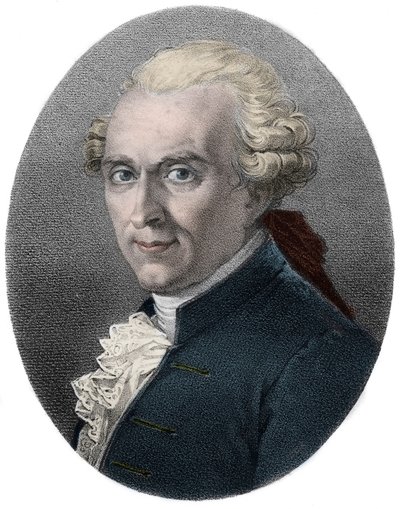 Michel-Jean Sedaine (1719-1797) dramaturgo y libretista francés - grabado de Unknown artist