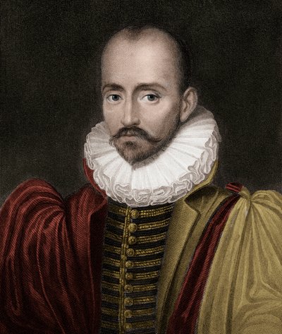 Michel Eyquem de Montaigne 1533-1592 - grabado - siglo XIX de Unknown artist