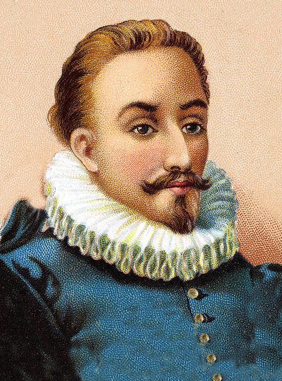 Miguel de Cervantes Saavedra 1547-1616 - Retrato de Miguel de Cervantes (1547-1616), poeta y dramaturgo español de Unknown artist