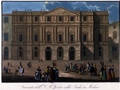 Milán, La Scala, alrededor de 1810. de Unknown artist