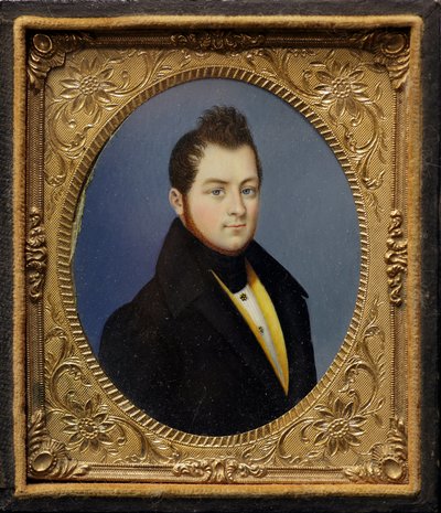 Retrato en miniatura de Camillo Benso, Conde de Cavour de Unknown artist