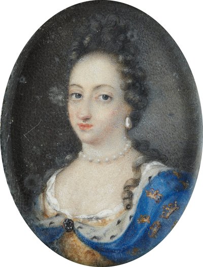 Miniatura de la Reina Ulrika Eleonora la Mayor de Suecia, c.1680 de Unknown artist