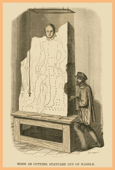 Modo de tallar estatuas de mármol de Unknown Artist