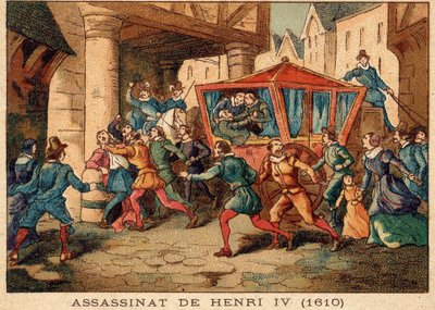 Asesinato de Enrique IV y arresto de Ravaillac el 14 de mayo de 1610 de Unknown artist