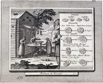Monedas y zapatero de Moscovia de Unknown artist