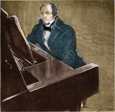 Muzio Clementi (1752-1832). Pianista y compositor italiano. Ilustración de 1932. de Unknown Artist