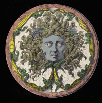 Mitología: representación de la Medusa, una de las tres Gorgonas. de Unknown artist