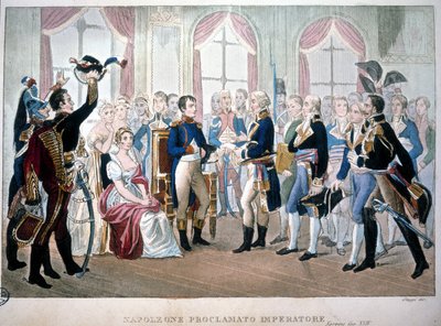 Napoleón fue proclamado Emperador en 1804 de Unknown artist