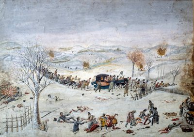 Guerras Napoleónicas: Episodio de la Retirada Rusa (1812 - 1813) de Unknown artist