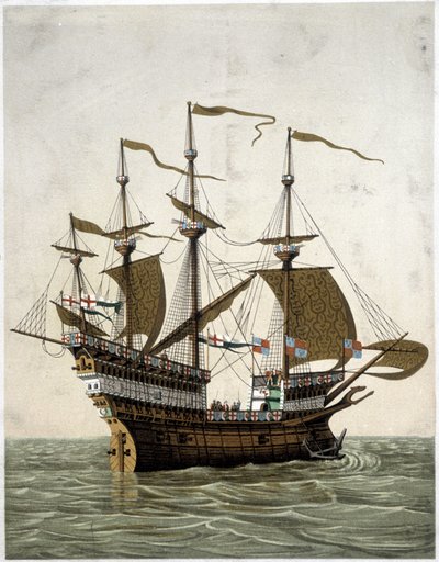 Nave de Enrique VIII (1520) de Inglaterra - según J. Holbein de Unknown artist