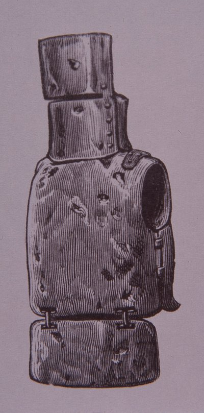 Traje de armadura casera de Ned Kelly (grabado) de Unknown artist
