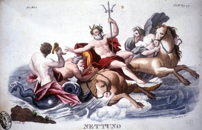 Neptuno - grabado de Unknown artist