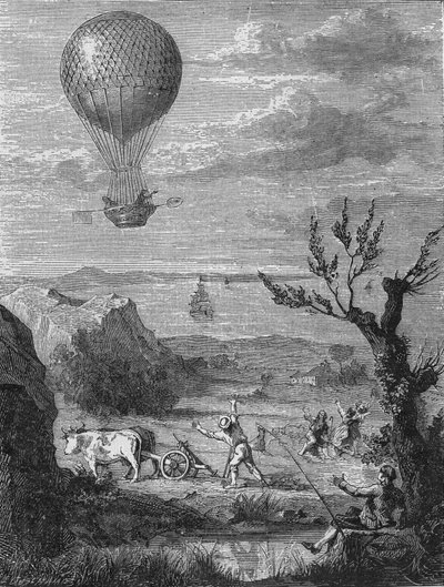 Nicolas Blanchard y el Dr. Jefferies partieron de la costa de Dover el 7 de enero de Unknown artist