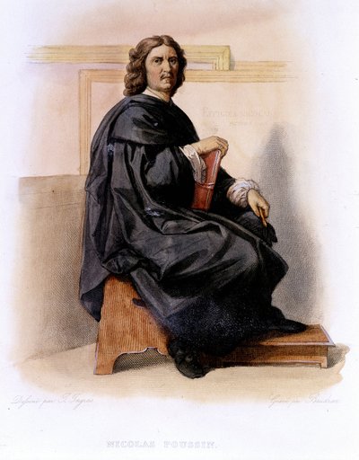 Nicolas Poussin (1594-1665) en Ed. Mennechet, "Le Plutarque français" de Unknown artist