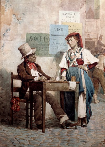 Anciano: el escritor público en Roma de Unknown artist