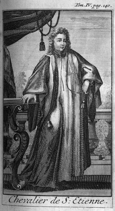 Órdenes de Caballería. Caballero de San Esteban en Toscana en el siglo XVI. De la 