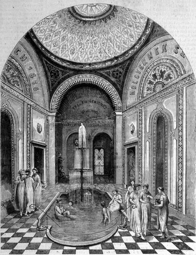 Baños orientales en Budapest. La sala rosa de Unknown artist