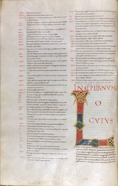 Página con el "Incipit del Libro de los Números de Unknown artist