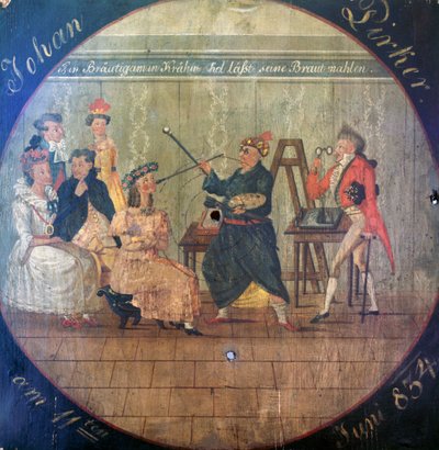 Pintor con modelos de Unknown artist