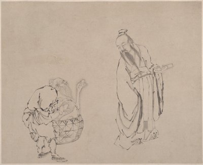 Pintura, siglo XX (hoja de un álbum; tinta sobre papel) de Unknown Artist