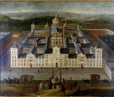 Palacio de El Escorial en España. Siglo XVII. de Unknown artist