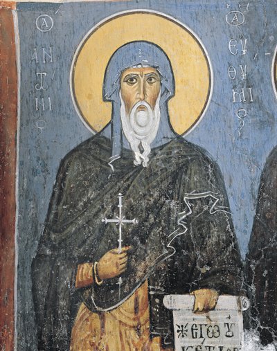 Pinturas de San Antonio, Iglesia Panagia Ties Asinou, Nikitart, Chipre de Unknown artist