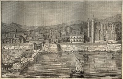Palma de Mallorca, Mallorca (Mallorca), Islas Baleares - grabado 1837 de Unknown artist